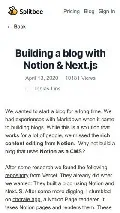 Frame #2 - splitbee.io/blog/notion-as-cms-using-nextjs